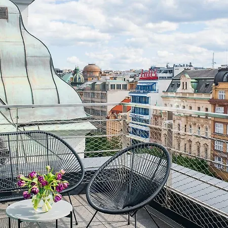 Wenceslas Square Terraces Appartamento Praga
